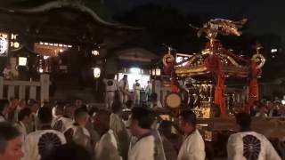 平成２８年 五反田氷川神社 例大祭「宵宮」本社神輿境内のみ渡御。 。