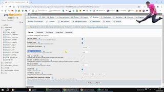 How to increase session timeout in phpMyAdmin of AppServ (Default 1440 sec. = 24 min.)