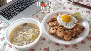 (ENG)Vlog: Homebody's Days of Homecooking, No Delivery Food for a Week (Kujirai Ramyun, Mala Gambas)