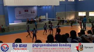 កងពលលេខ៣ Vs វិសាខា National Volleyball of Cambodia ,Intervention Division 03 Vs Visakha 2018 (Set4)