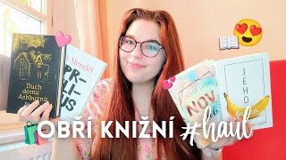 🛍️ OBŘÍ KNIŽNÍ HAUL 🩷📚 - romantika, ya, thrillery, seberozvoj i horrory | Lenča žije rostlinně