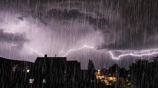 🔴 Thunder Rain Sounds | Thunder Rain Sounds For Sleeping | Perfect White noise that induces Sleep