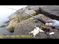 Dark & Stormy Trevally Fishing Adventure: 20g Jigging And Trolling From The Shore!