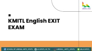 Introduction to KMITL English Exit Exam