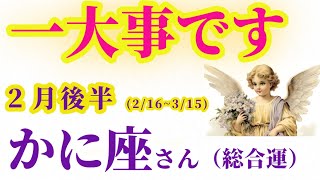 【蟹座の総合運】2025年2月16日から3月15日までのかに座の総合運。#蟹座 #かに座