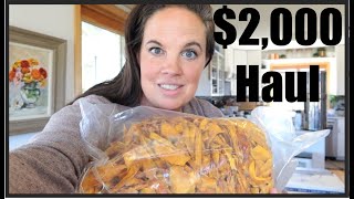 Once-A-Month GROCERY HAUL APRIL for our LARGE FAMILY.  3 STORES
