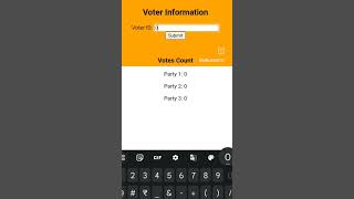 basic voter system in html css js #programming #coder #coding #computerscience