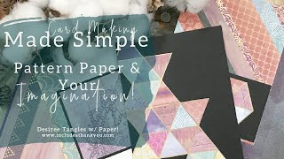 Card Making Made Simple! | Boho 6x6 Paper Pad | by Recollections | Card Making Made Simple Tutorial