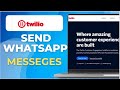How To Send Whatsapp Messages Using Twilio Api
