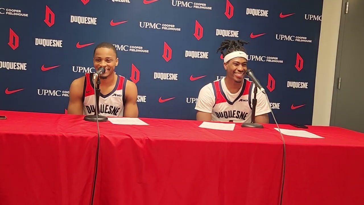 Duquesne MBB Kareem Rozier & Jimmy Clark III 11/13/23 - YouTube