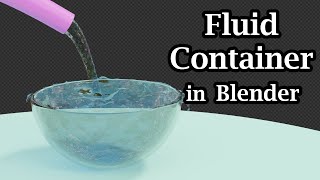 Fluid Container Explained | How To Use An Effector In A Fluid Simulation | Blender Eevee & Cycles