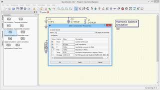 QucsStudio: Harmonic Balance Analysis