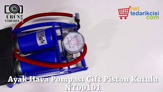 Ayak Hava Pompası Çift Piston Kutulu NT00101