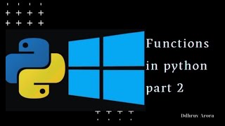 Arguments in Functions || Functions in python || Part - 2 #python3 #python #programming