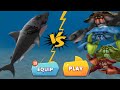 EVIL MEGALODON GAMEPLAY VS ALL GIANT CRAB BOSS - Hungry Shark Evolution