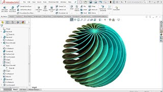 Twisted Sphere - SolidWorks Tutorial