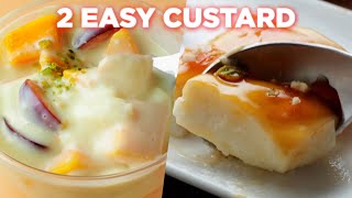 2 Easy Custard Recipes