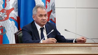 Доклад Сергея Шойгу о мероприятиях по недопущению распространения COVID-19 в ВС РФ