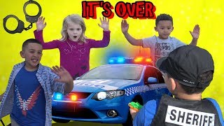 POLICE MAKE UNEXPECTED ARREST! KIDS HIDEOUT FOUND! COP KIDS PATROL 👮🚔