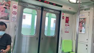 台中捷運綠線 往北屯總站 中運量電聯車 台中高鐵站到水安宮.Taichung metro green line. To:Beitung main station.