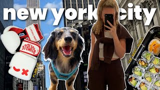 A VERY REALISTIC  NYC WEEK IN MY LIFE | getting back on track, rumble boxing class & behairful brush