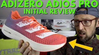 Adidas Adizero Adios Pro Initial Review | Best high cushioned running shoe? Energy Rods | eddbud