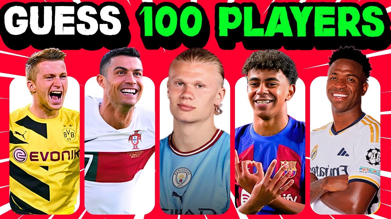 Guess 100 Football Players Quiz Football Trivia 2024 Youtube