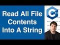 Read All File Contents Into A String | C++ Example