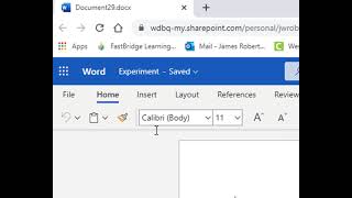 Lesson 2: Saving Word Documents
