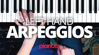 Left Hand Arpeggio Patterns (Piano Lesson)
