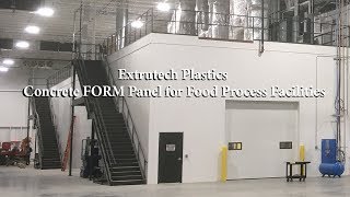 Extrutech Plastics, Concrete FORM Panel for Food Process Facilities