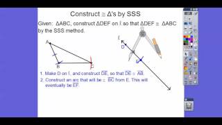 Congruent Triangle Construction by SSS