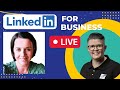 LinkedIn Live with Louise Brogan and Michelle J Raymond - how to use Company Pages