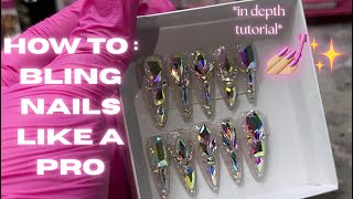 The SECRET to Long-Lasting Bling Nails! ✨💅🏼 in DEPTH tutorial