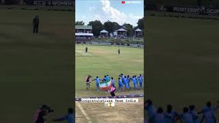 WINNING MOMENT! 🇮🇳🏆 | India beat England to win the inaugural Women’s U19 T20 World Cup title 🔥