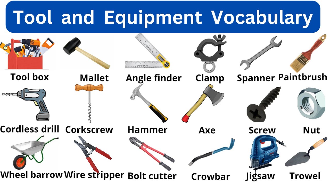 Tools And Their Names 105 Tools Names With Pictures In English