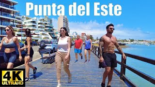 🇺🇾☀️Punta del este 2024 Walking Tour 4k, Uruguay.🌊