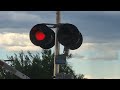 new loud e bell up 7039 manifest train with sd70m trail joiner rd crossing marana az