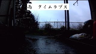 3月 21日, 2021年　雨　タイムラプス