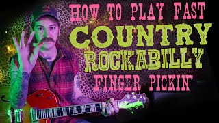 Country Rockabilly Picking Guitar Lesson - X Ray Cat Trio