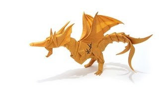 Origami Fiery Dragon ver.2 摺紙噴火飛龍第二版 (Kade Chan)