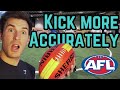 How to Kick a Footy Accurately 🎯 Tips & Drills | AFL Max Vlog