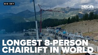 Longest 8-person chairlift in the world to debut at Big Sky Resort this season