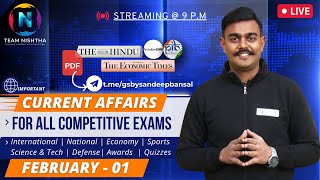 Monthly Current Affairs (February)  Part- 1 | For UPSC & All Defence exams