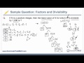 Factors, Factorials, and Divisibility - Sample GMAT Number Theory Question Factors, Factorials, and Divisibility - Sample GMAT Number Theory Question