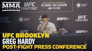 UFC Brooklyn: Greg Hardy Post-Fight Press Conference - MMA Fighting