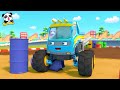 fire truck saving tanker truck🔥 monster truck car cartoon kids song babybus