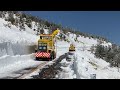 春山除雪の作業風景 雪の回廊 志賀草津高原ルート