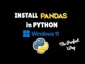 How to install Pandas in Python 3.14 on Windows 11 in 2025 #pandaslibrary
