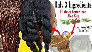 Hair growth treatment! How I grew my hair extremely FAST using flaxseed & aloe vera